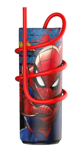 Vaso Alto Spiderman Sorbete Serpentina Licencia Oficial