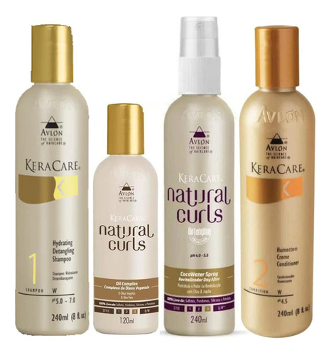 Kit Avlon Natural Curls Kit Cachos Avlon - 4 Passos