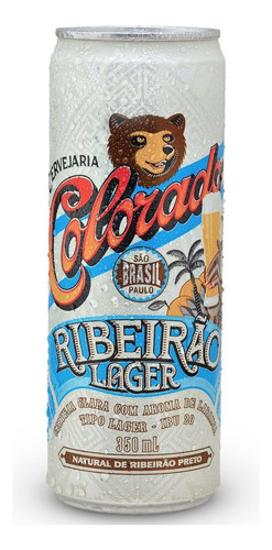 Cerveja Colorado Ribeirão Lager Lata 350ml