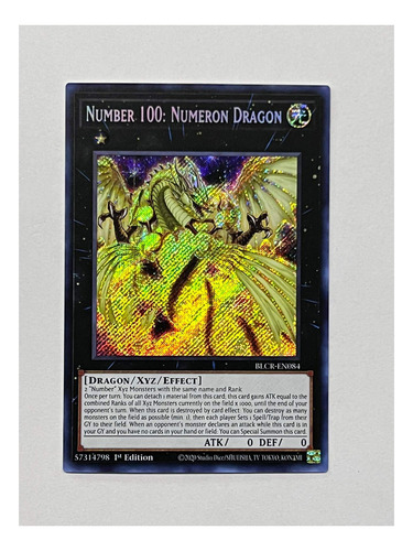 Number 100 Numeron Dragon Secret Yugioh Blcr