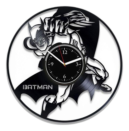 Reloj Batman Disco De Vinilo Reloj De Pared Dc Comics Decora
