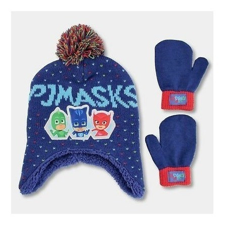 Gorro Guantes Niños Pj Masks Original Importado Talla 2-4