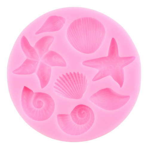 6pcs Molde De Silicona Tortuga Pez Fondant Resina Coral