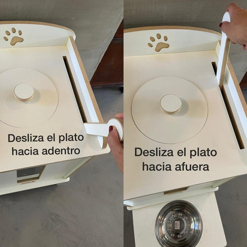 Comedero Contenedor Y Dispenser De Comida Para Perros/gatos