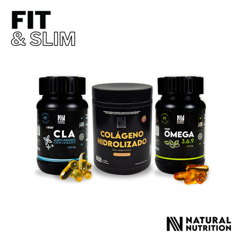 Fit & Slim - Pack Natural Nutrition - Sabor Naranja
