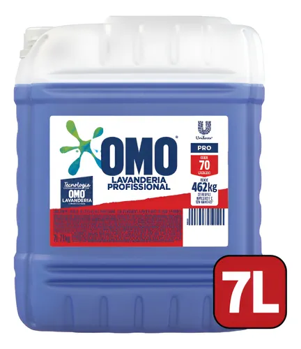 Lava Roupas Omo Sabão Liquido  Lavagem Perfeita 7 Litros