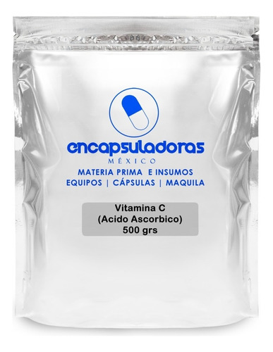 Acido Ascorbico Vitamina C, 500 Grs Sabor Natural