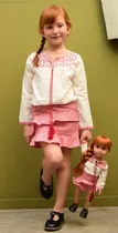 Comprar Bff Falda Faith Pollera Cuadrille Conjunto Nena Y Muñeca  Wg