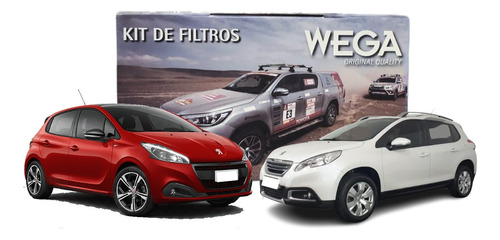 Kit 3 Filtros Wega Peugeot 208 1.6-2008 1.6 Thp