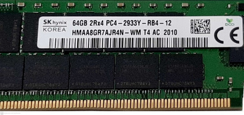 Memória 64 Gb 2rx4 Pc4 2933y-rb4-12 Registrada P/ Servidores