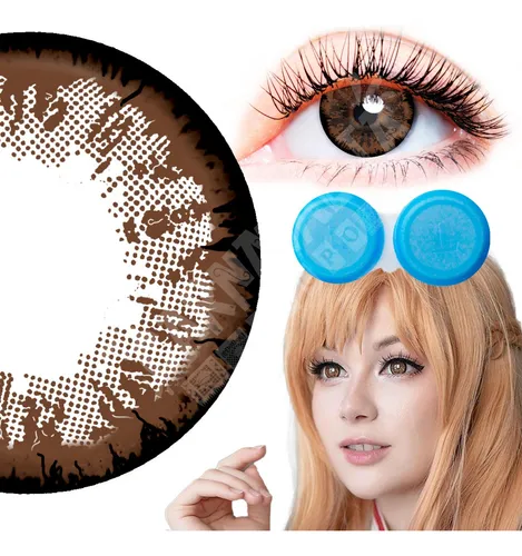 Pupilentes Caf s Ojos De Mu eca Disfraz Cosplay Halloween