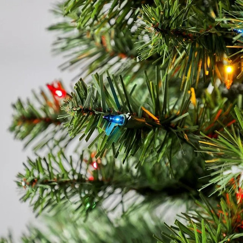 Árbol De Navidad Artificial Abeto Preiluminado Holiday Time