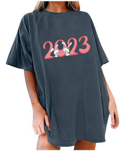 Camisa Para Mujer Moda Vintage 2023 Conejito Traje Camiseta