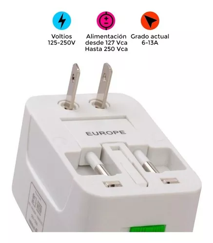 Adaptador universal de contactos eléctricos para viaje en Venta