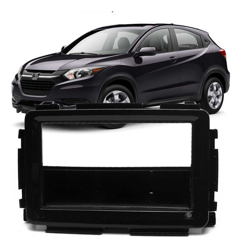 Moldura Painel Radio 1din Porta Objeto Hr-v Black Piano Hrv