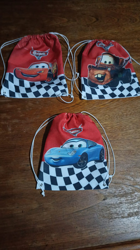 10 Souvenirs Mochilas Marineras Tela Personalizadas 20×25 Cm