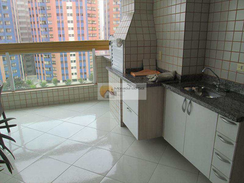 Imagem 7 de 30 de Apartamento Vista Mar Três Dormitórios À Vendas,praia Grande - V3118