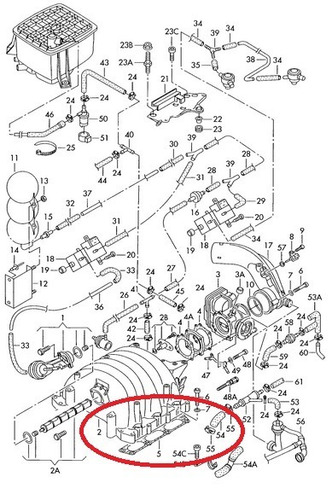 Junta Do Coletor De Admissão Audi A4 3.0 2000 A 2005