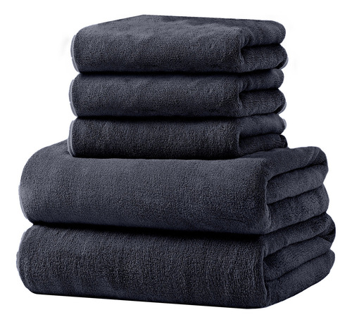 Conjunto De 5 Peças De Toalha De Banho M Para Quarto: Algodã