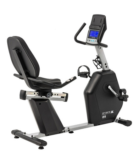 Bicicleta estática Xterra Fitness Cardio R15 horizontal color negro