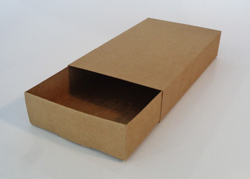 25 Cajas Tipo Fosforeras Kraft D960 (20x12 Y 4cm De Alto)