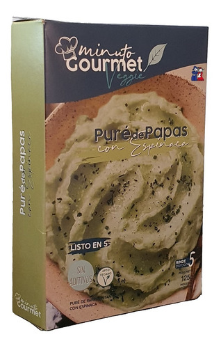 Imagen 1 de 5 de Pure De Papas Con Espinaca - Minuto Gourmet Veggie