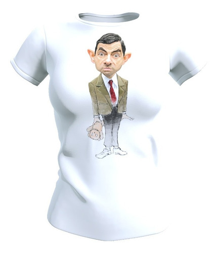 Polera Mujer Diseño Mr. Bean, Poliester 