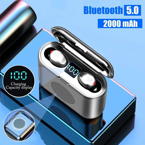 Imagen 6 de 6 de Audifonos Manos Libres Bluetooth F-9 3 En 1