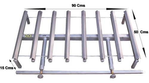 Mechero Gasificar Parrilla Parrillero Plancha Bifero 90x50