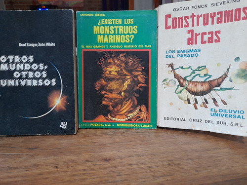 Misterios Enigmas Otros Mundos 3 Libros Ribera Steiger E6