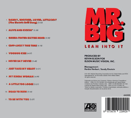 Cd Mr. Big - Lean Into It