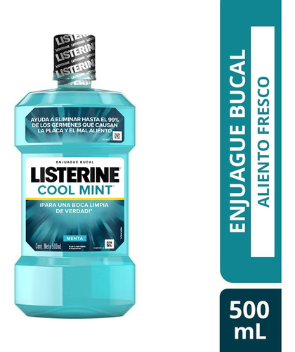 Enjuague Bucal Listerine® Cool Mint X 500 Ml