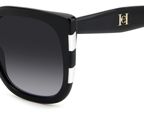 Óculos De Sol Carolina Herrera Her 0128s 80s 54 Cor Preto Cor da armação Preto Cor da haste Preto Cor da lente Cinza