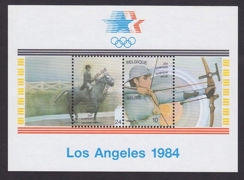 Belgica , Olimpiadas Usa Los Angeles 1984