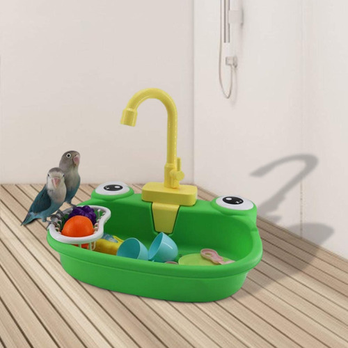 Baño Automáticos For Pájaros, Piscina Loros, Fregadero