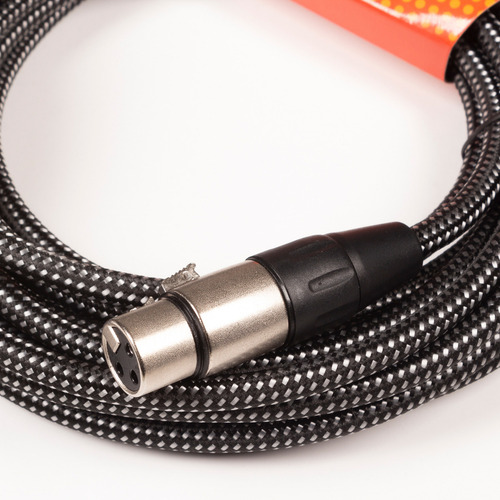 Cable Tejido Para Micrófono De 6 M Xlr Mrs-6m-mw-bk Morrison