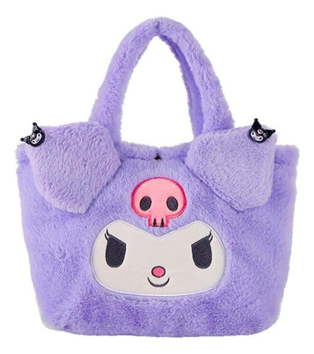 Bolso De Felpa Kuromi Sanrio Bolso Lindo Para Niñas