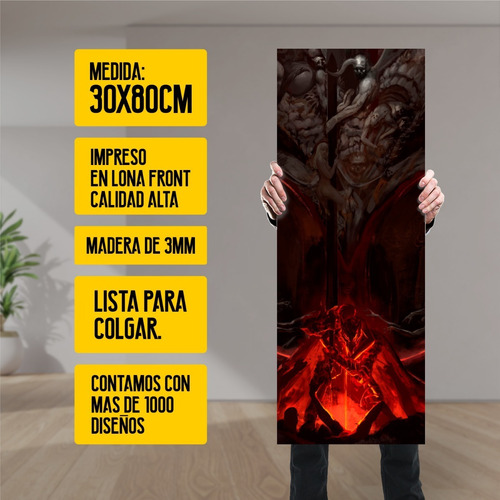 Imagen 2 de 8 de Cuadro Grande De Anime Berserk Guts Berserker - Animeras