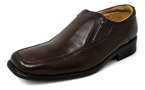 Zapatos Mocasin De Vestir Piel Clásicos Ajuste Elastico P01