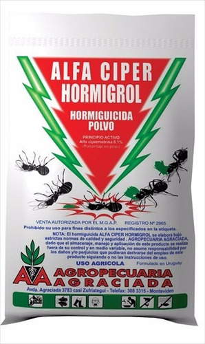 Hormiguicida En Polvo. Bolsa De 1 Kgs