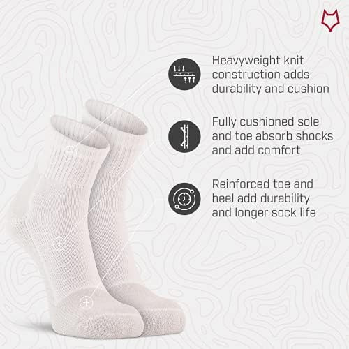 Fox River Wick Dry® Athletic Quarter Crew Para Hombre, 2 Uni