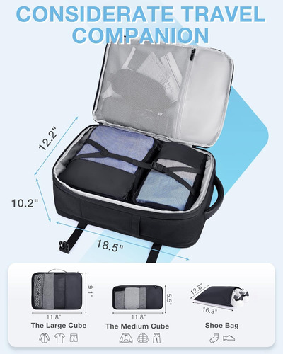 Bagsmart Mochila De Viagem Para Computador Portátil, 40l ...