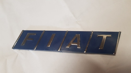Insignia Sigla Emblema Fiat Plastico Autoadhesiva Azul