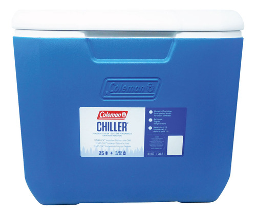 Hielera 30 Qt (28.3 L) Chiller Azul Coleman 2160830