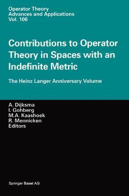 Libro Contributions To Operator Theory In Spaces With An ...