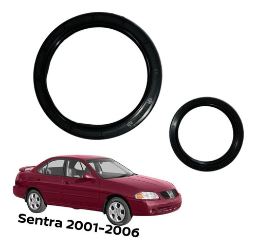 Par Retenes Cigüeñal Sentra Se-r 2001-2006 Nissan