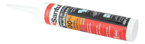 5 Pzs Sellador Transparente De Silicón Santul 280ml