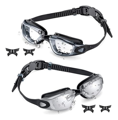 Swim Goggles Pack Of 2 Swimming Goggle No Leaking