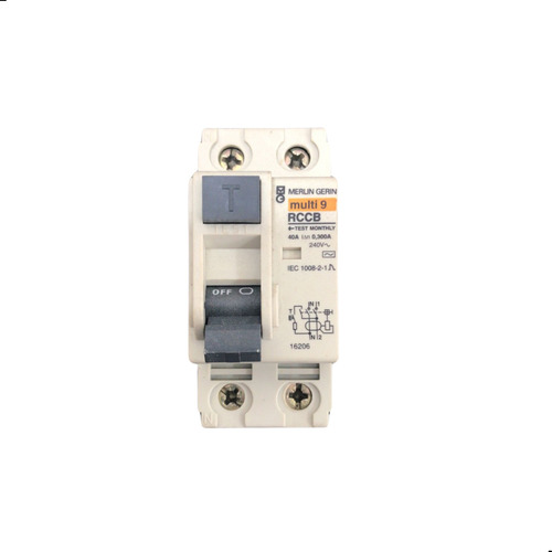 Interruptor Diferencial Rccb 40a 30ma 2p Merlin Gerin