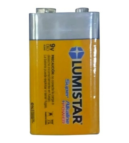 Bateria 9v Super Alkaline Rectangular 6lr61 Lumistar